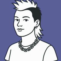 illustration of young woman