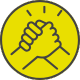 hands clasped icon