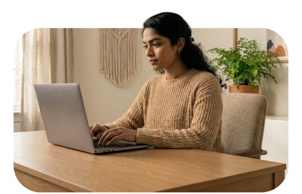 A professional operator focused on a laptop, representing the efficient staXscale technical support process
