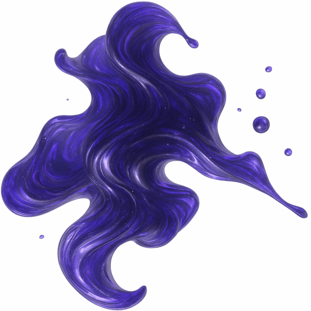 violet organic shape, liquid and moving