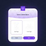 AI website generator screenshot