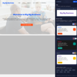 AI website generator screenshot of a new landing page
