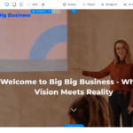 AI website generator screenshot of a different landing page